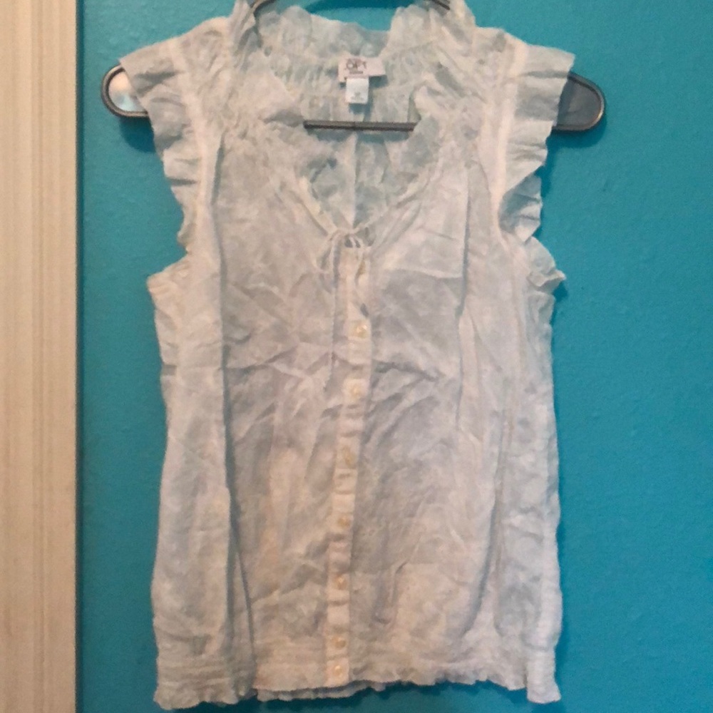 Ann Taylor Loft ruffle tank top